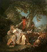 Francois Boucher The Sleeping Shepherdess oil painting reproduction